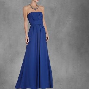 Strapless Royal Blue Gown